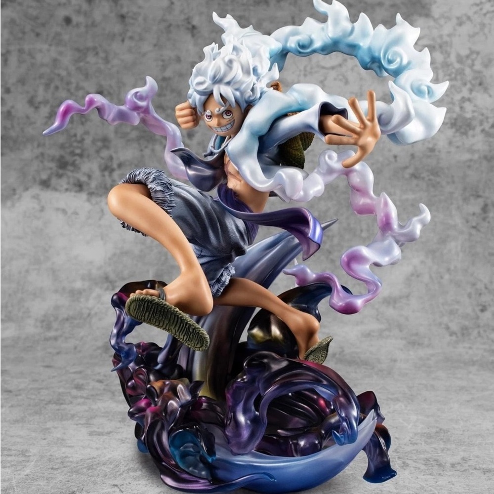 Onepiece Anime Figure with Blue and Purple Accents